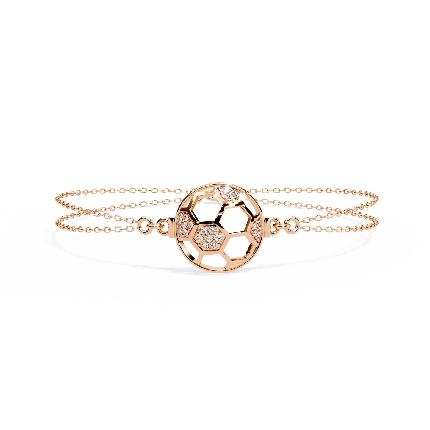 Diamond Honeycomb Sphere Bracelet