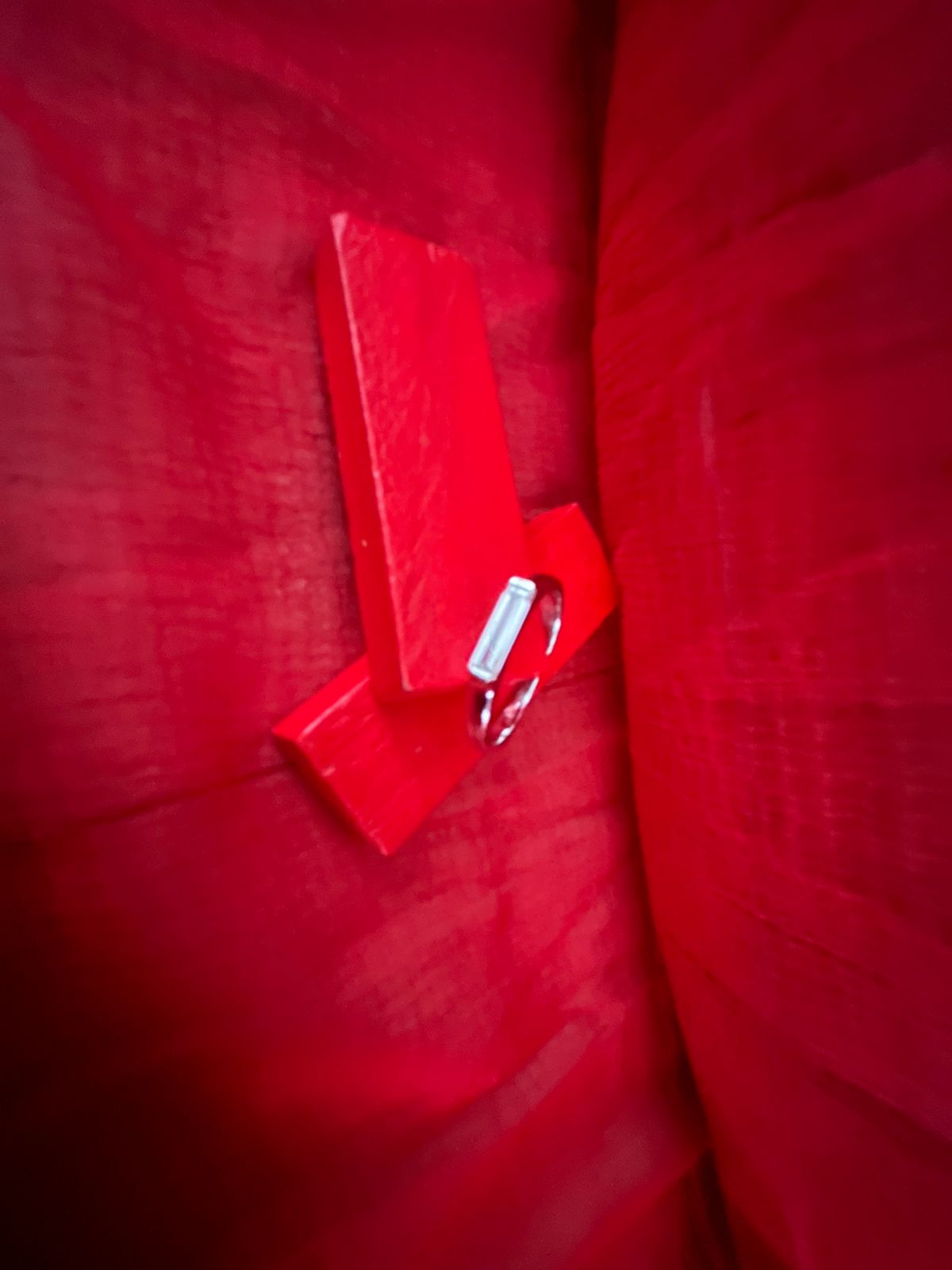 Minimalist Baguette Diamond Solitaire Ring