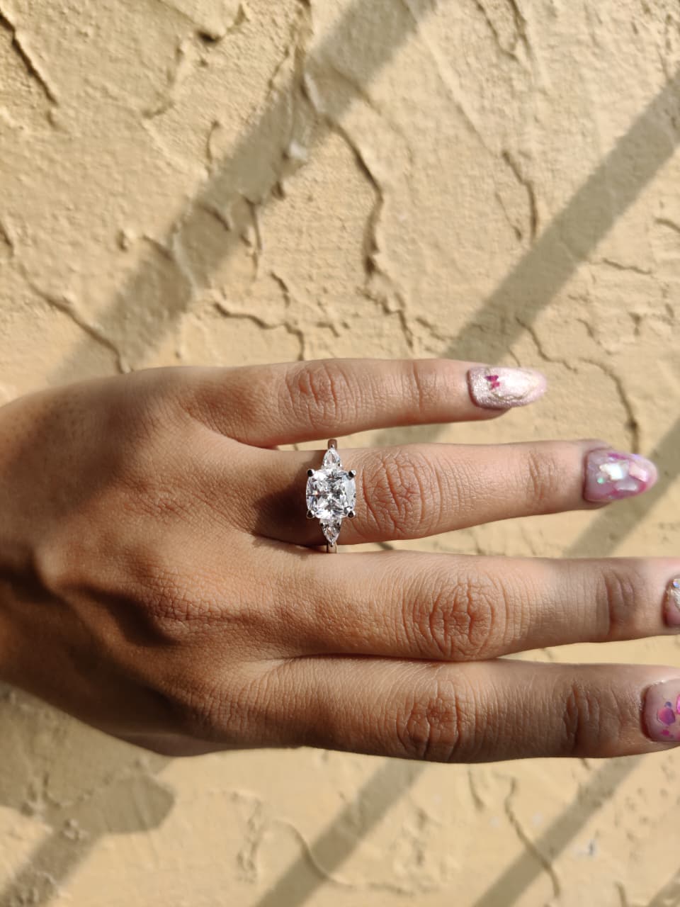 Cushion-Cut Diamond Ring