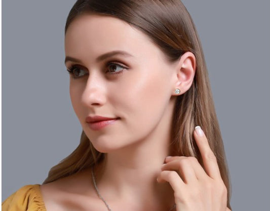 Classic Round Diamond Stud Earrings