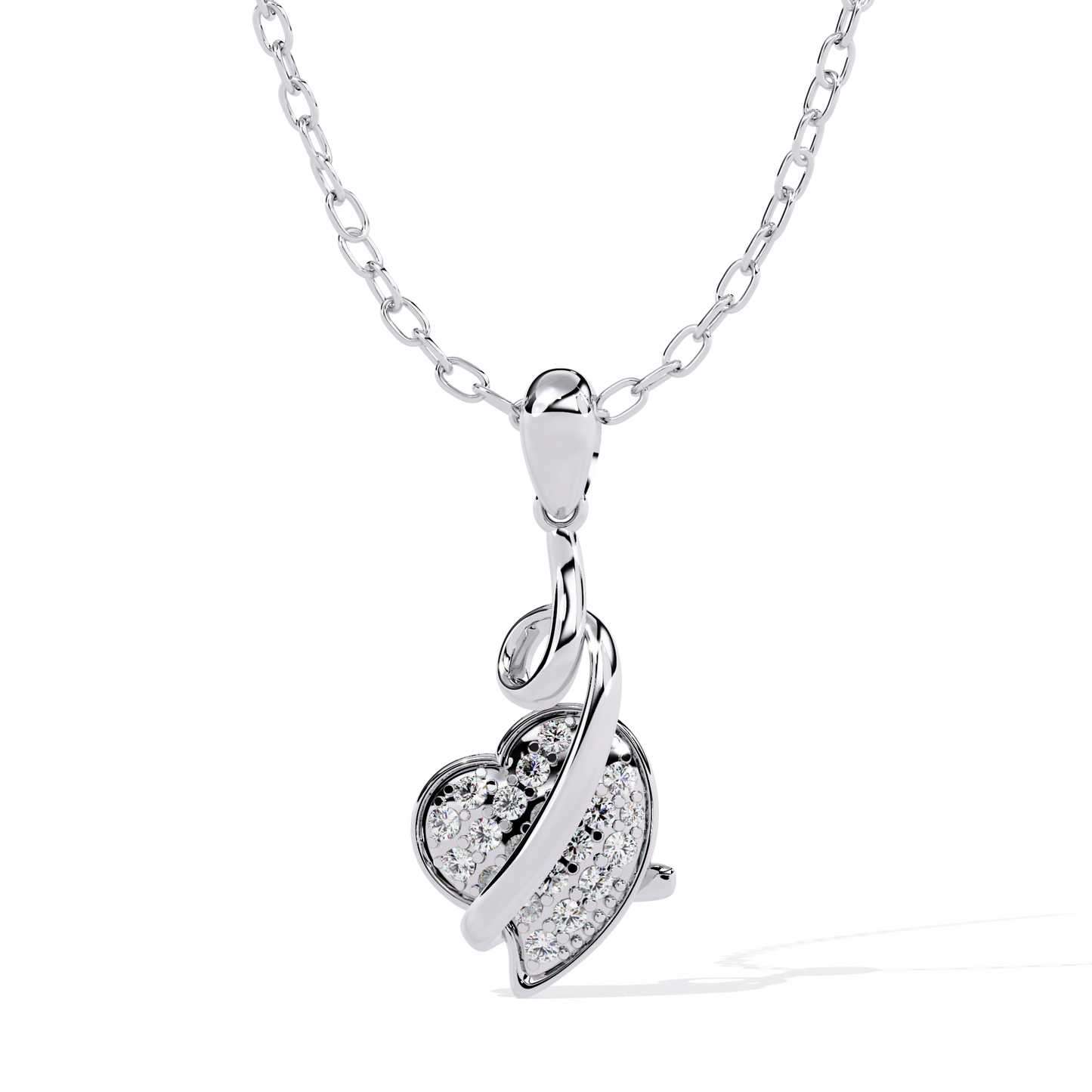 Heart of Elegance Diamond Pendant