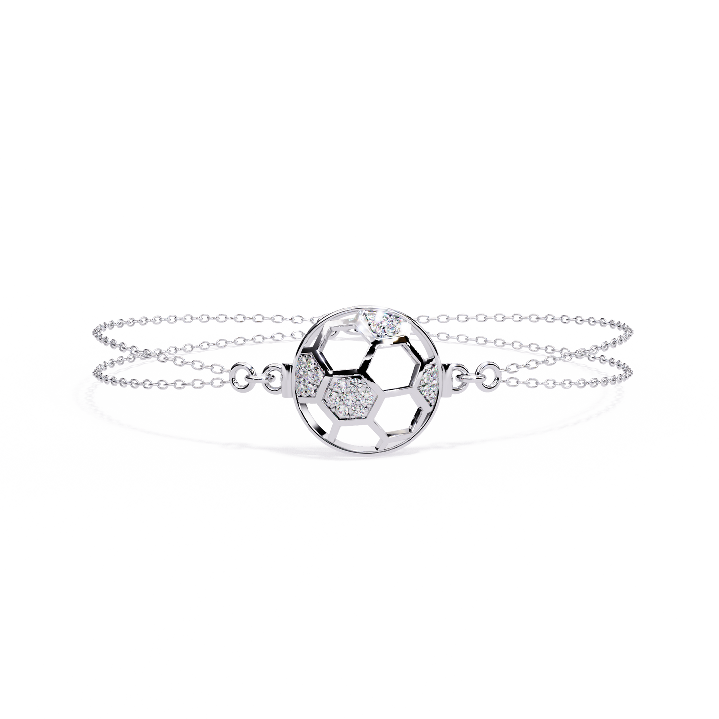 Diamond Honeycomb Sphere Bracelet
