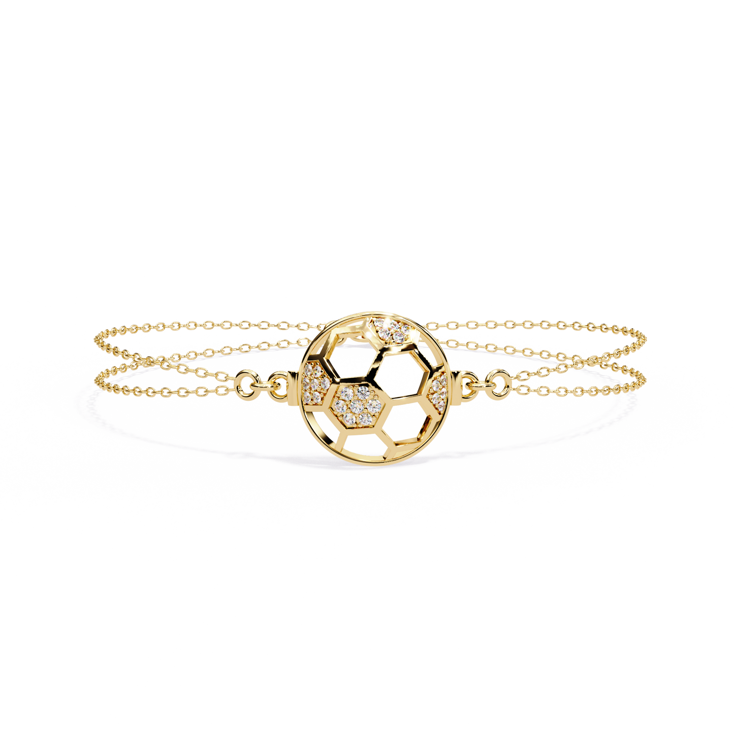 Diamond Honeycomb Sphere Bracelet