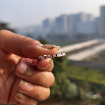 Elegant Diamond Half-Eternity Band