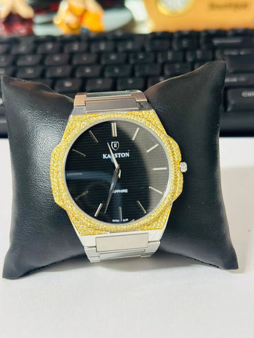 Yellow diamond watch