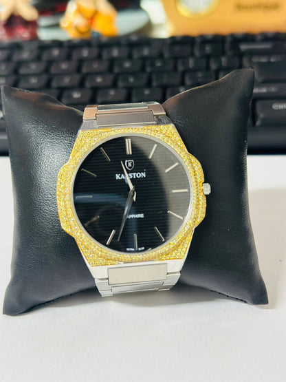 Yellow diamond watch
